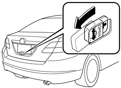 MAZDA 6 - ▼ Ouverture du coffre de l'intérieur - 1