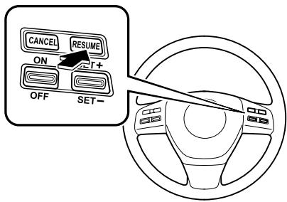 MAZDA 6 - ▼ Pour rétablir la vitesse de croisière à une vitesse supérieure à 32 km/h (20 mi/h) - 1
