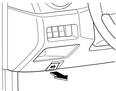 MAZDA 3 2009 - Ouvrir le capot - 1