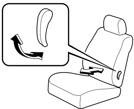 MAZDA 3 2009 - Réglage du support lombaire (Siège du conducteur) - 1