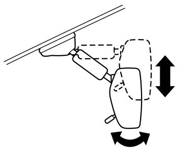 MAZDA 3 2009 - Réglage du rétroviseur interieur - 2