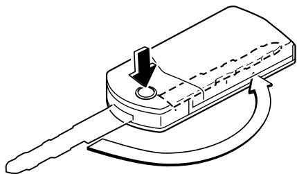 MAZDA 3 2009 - Méthode d'extension/escamotage de la clé (Clé de type escamtable) - 2