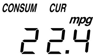 MAZDA 3 2009 - Mode de consommation actuelle de carburant - 1