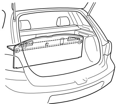 MAZDA 3 2009 - Panneau de plancher flexible (5 portes)\* - 1