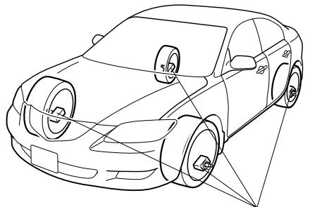 MAZDA 3 2009 - Système de surveillance de pression des pneus* - 1