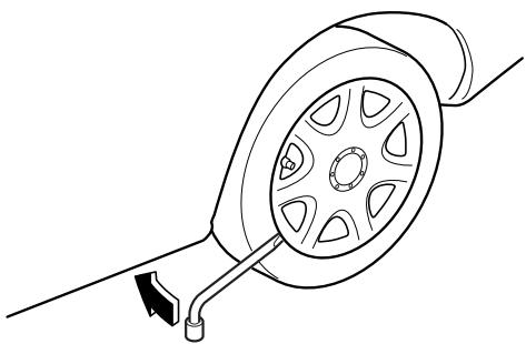 MAZDA 3 2009 - Retrait d'un pneu a plat - 1