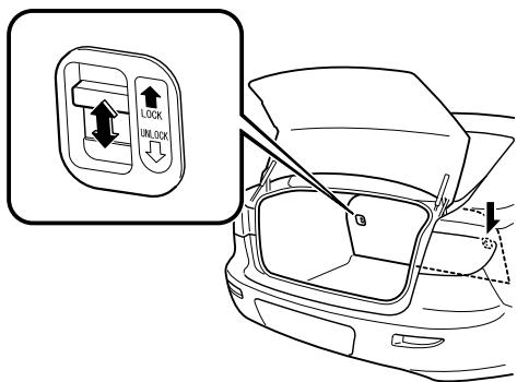 MAZDA 3 2009 - Verrou de dossier de siege arrêté (4 portes) - 1
