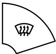 MAZDA 3 2009 - Interrupteur de dégivrage du pare-brise - 1