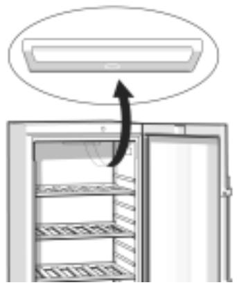 BAUKNECHT WLMG 1015 - Remplacement de l'ampoule (versions avec porte en verre) - 1