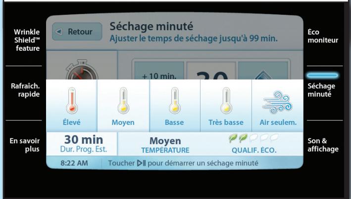 BAUKNECHT WED7990XG - Sélectionner la durée et la température - 1
