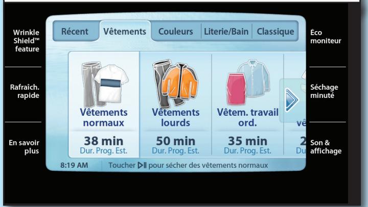 BAUKNECHT WED7990XG - Sélectionner un programme de séchage automatique - 1