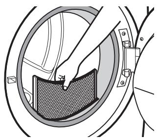 BAUKNECHT WED95HEXL - Clean the lint screen - 1