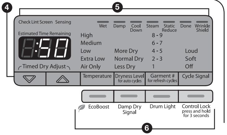 BAUKNECHT WED95HEXL - CONTROL PANEL AND FEATURES - 2