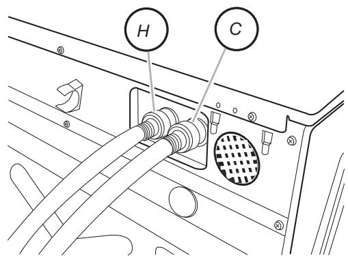 BAUKNECHT WFW9470WW - Connect the Inlet Hoses - 3