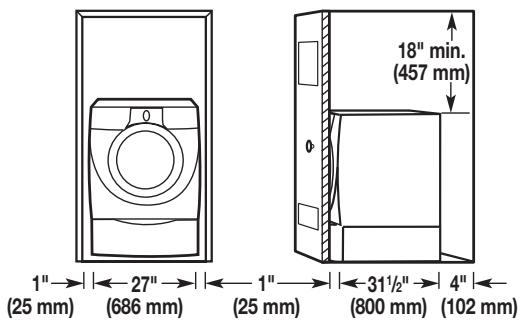 BAUKNECHT WFW9470WW - Dimensions de la laveuse - 4