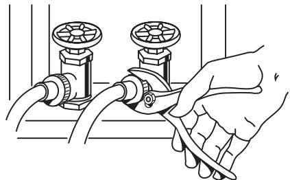 BAUKNECHT WFW9470WW - Raccordement des tuyaux d'alimentation - 3