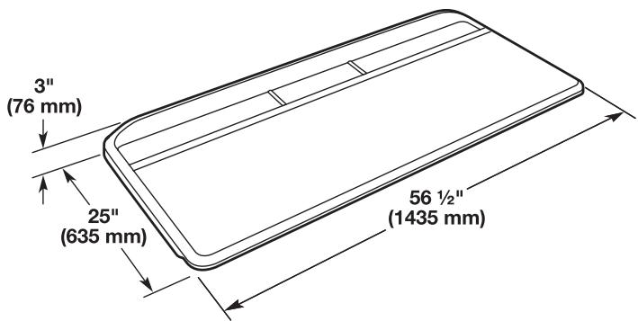 BAUKNECHT XW29000VJ - Dimensions de la surface de travail : - 1