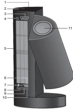 OREGON DP200 - FACE SUPérieURE / AVANT ECRAN LCD - 1