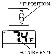 OREGON EM-913 R - COMMENT SELECTIONNER L'UNITE DE MESURE DE LA TEMPERATURE. - 2