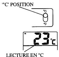 OREGON EM-913 R - COMMENT SELECTIONNER L'UNITE DE MESURE DE LA TEMPERATURE. - 1