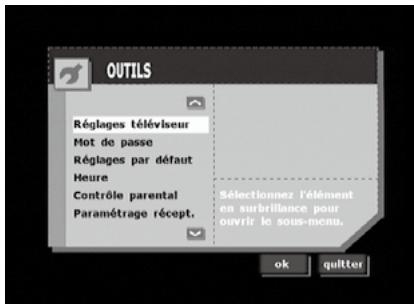 ALPINE TUE-T150DV - Utilisation des sous-menus - 9