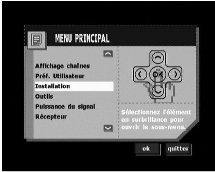 ALPINE TUE-T150DV - Utilisation des sous-menus - 1