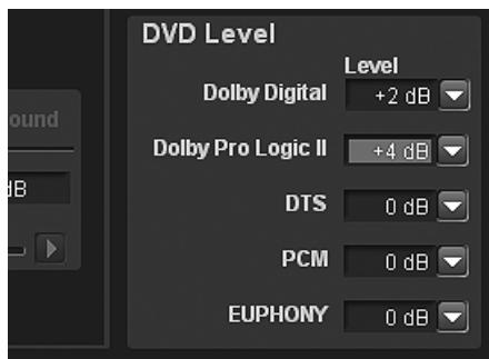 ALPINE PXA-H800 - Cliquez sur [▼] pour désir « DVD Level », sélectionné le niveau de mode de votrechioix dans le menu déroulant, puis cliquez dessus. - 1