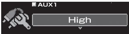 ALPINE PXA-H800 - Réglage du niveau de l'entrée du volume AUX (AUX IN Gain) - 1