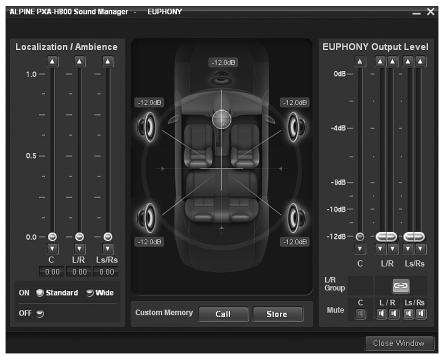 ALPINE PXA-H800 - Personnalisation d'EUPHONY - 1