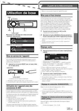 ALPINE PXA-H800 - À partir de la télécommande - 1