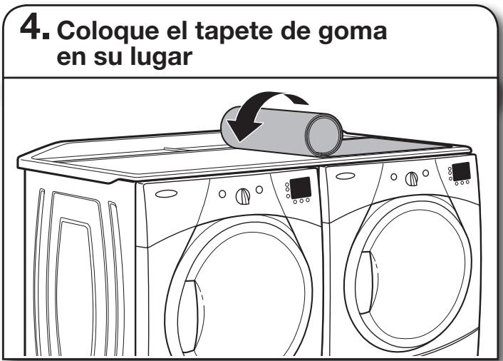 WHIRLPOOL XW29000VJ - Coloque la superficie de trabajo en su lugar - 2