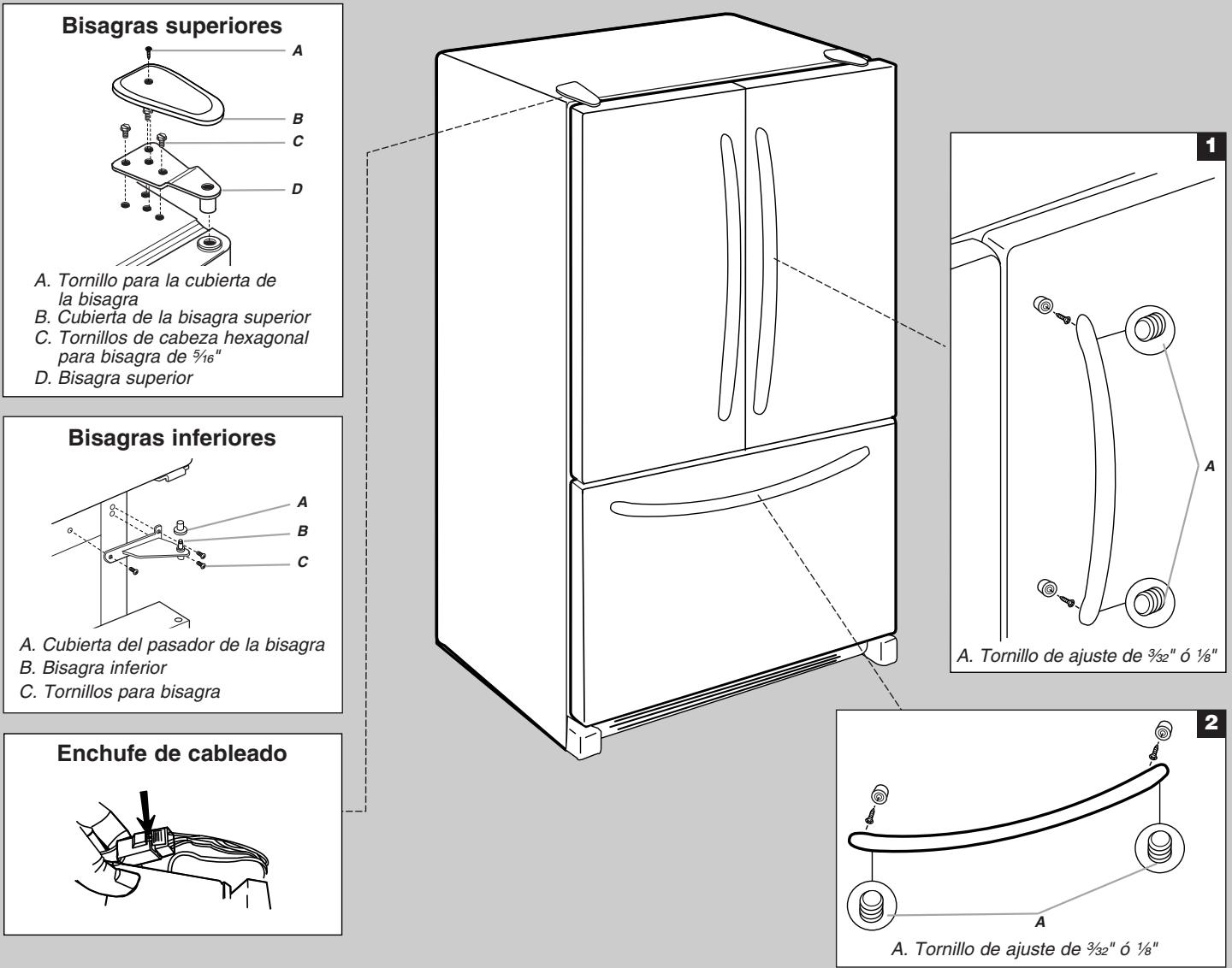 WHIRLPOOL WRF535SMBM - Cómo volver a colocar el frente del cajón - 2