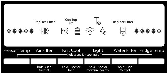 WHIRLPOOL WRF560SEYW - Tableau de commande - 2