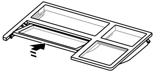 WHIRLPOOL WRF560SEYW - To replace the fold away shelf: - 1