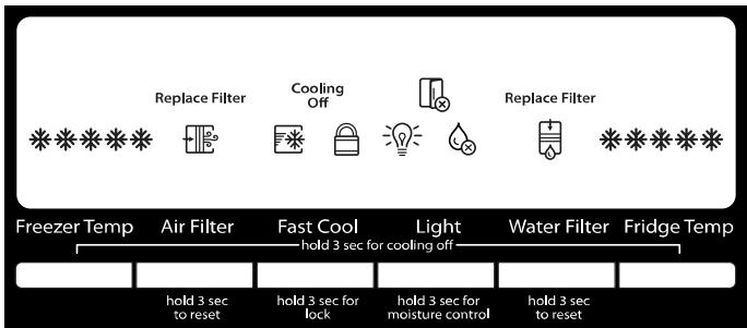 WHIRLPOOL WRF560SEYW - Panel de control externo - 1
