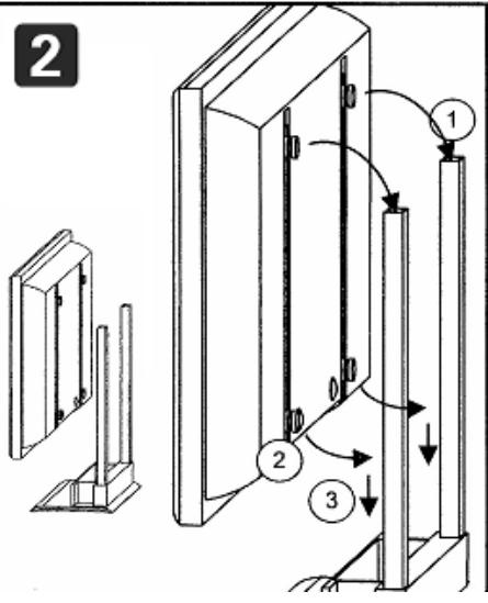 PHILIPS 20HF7462 - Mounting the Television Stand - 16