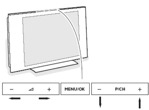 PHILIPS 26HF5473 - Pulsanti sul televisore - 1