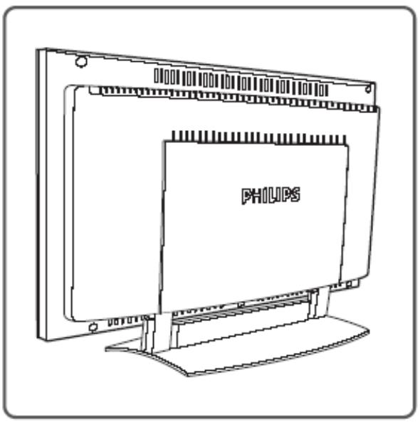 PHILIPS 26HF9472 - Mounting the Television Stand - 1