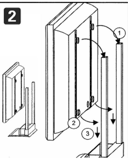 PHILIPS 26HF9472 - Mounting the Television Stand - 17