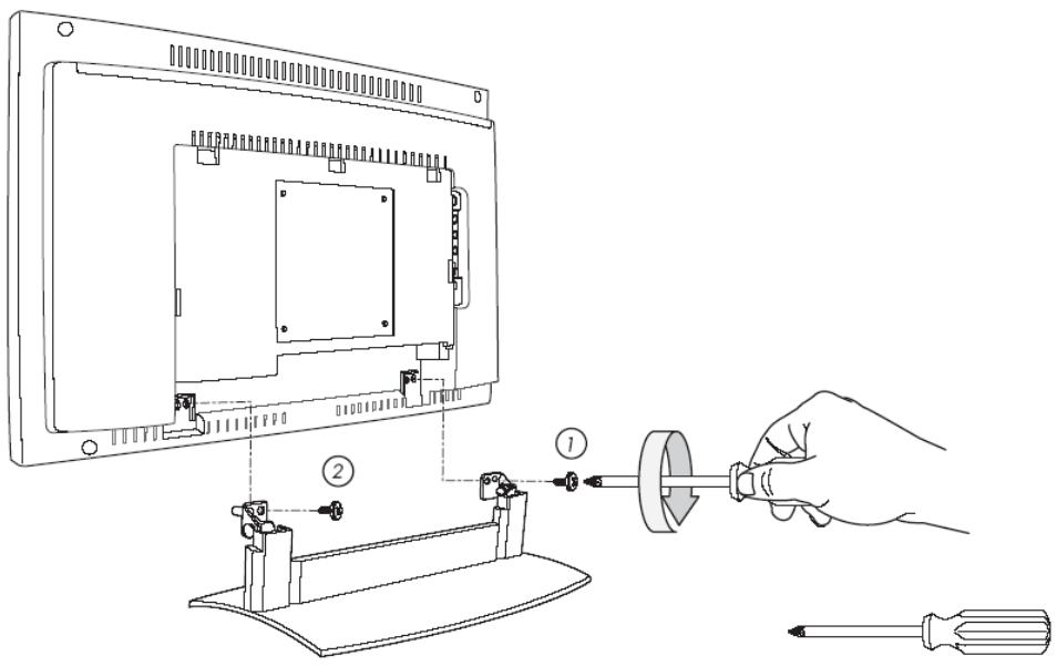 PHILIPS 30HF9442 - Mounting the Television Stand - 4