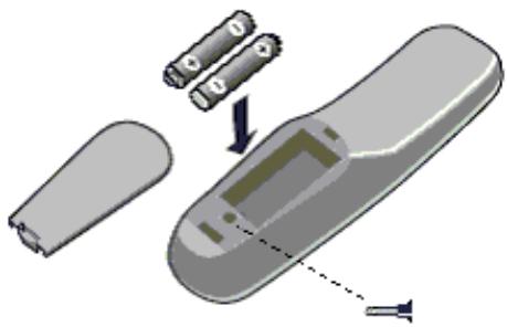 PHILIPS 30HF9442 - Installing the remote control - 1