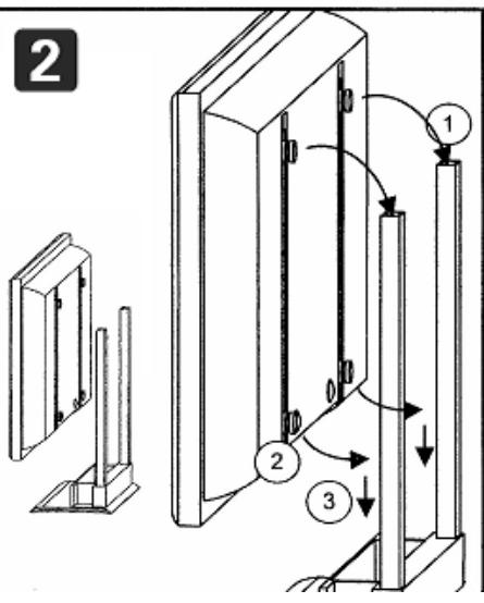 PHILIPS 30HF9442 - Mounting the Television Stand - 16
