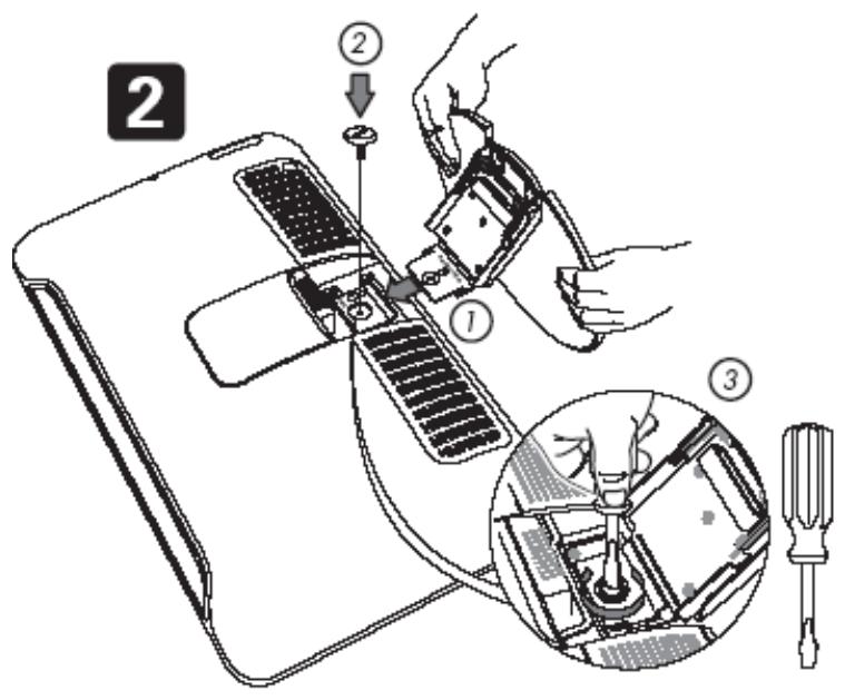 PHILIPS 30HF9442 - Mounting the Television Stand - 11