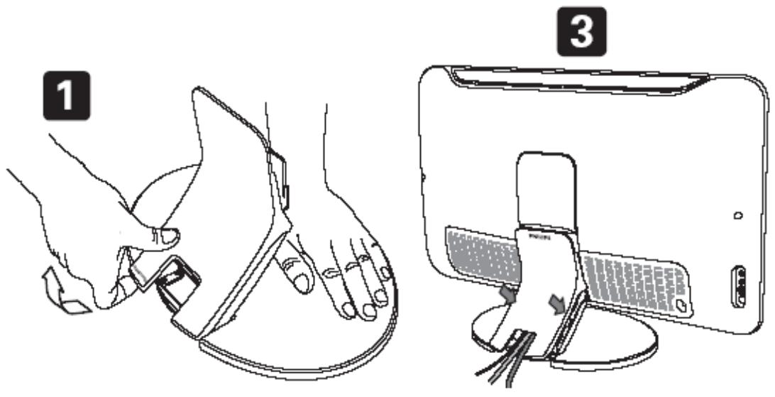 PHILIPS 30HF9442 - Mounting the Television Stand - 10