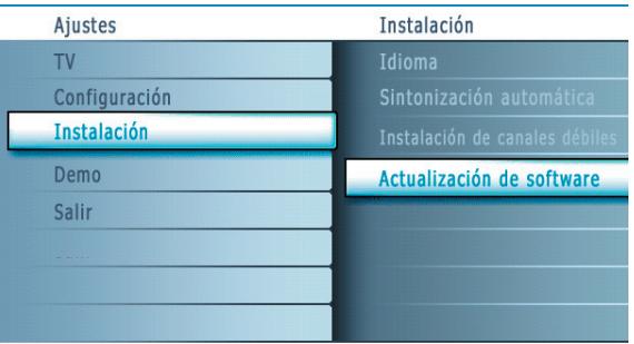 PHILIPS 50MF231DB - Verificacion de la version de software del teovisor - 1
