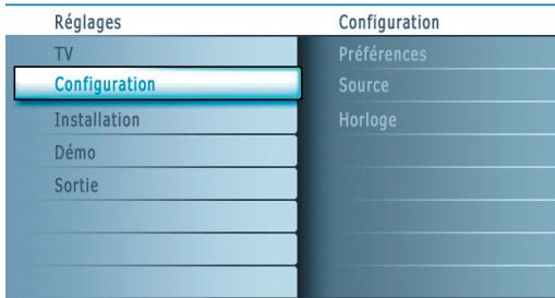 PHILIPS 50MF231DB - Menu de configuration - 1