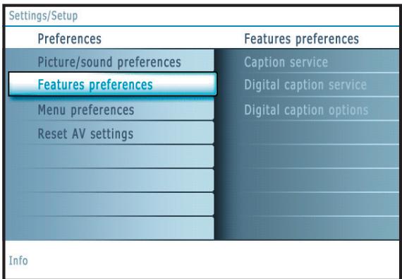 PHILIPS 50MF231DB - Setup menu - 4
