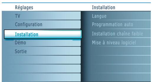 PHILIPS 50MF231DB - Comment naviguer dans les menus Réglages - 1