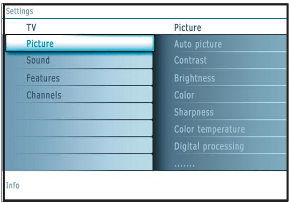 PHILIPS 50MF231DB - TV menu - 2