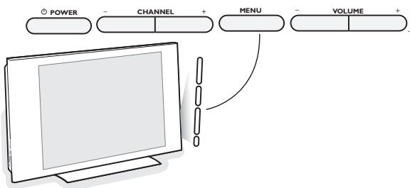 PHILIPS 50MF231DB - Control Buttons on the TV - 1
